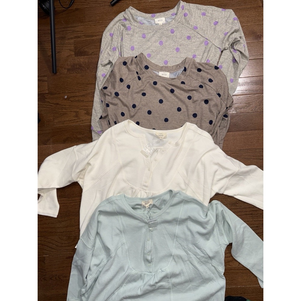 Perch By Blue Pepper Lot‎ Of 4 Light Soft Sweaters And Waffle Knit Size 2XL